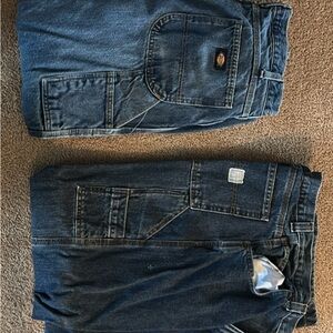 Dickies Men's Dark Blue Relaxed Work Jeans